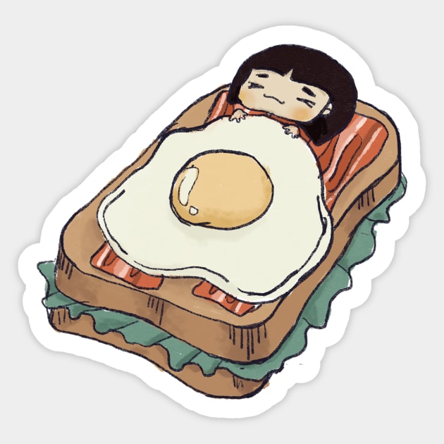 Lay me down on a bed of Sandwich Sticker by shopfindingbeni